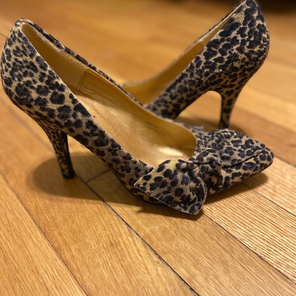 Cheetah Heels With Bow